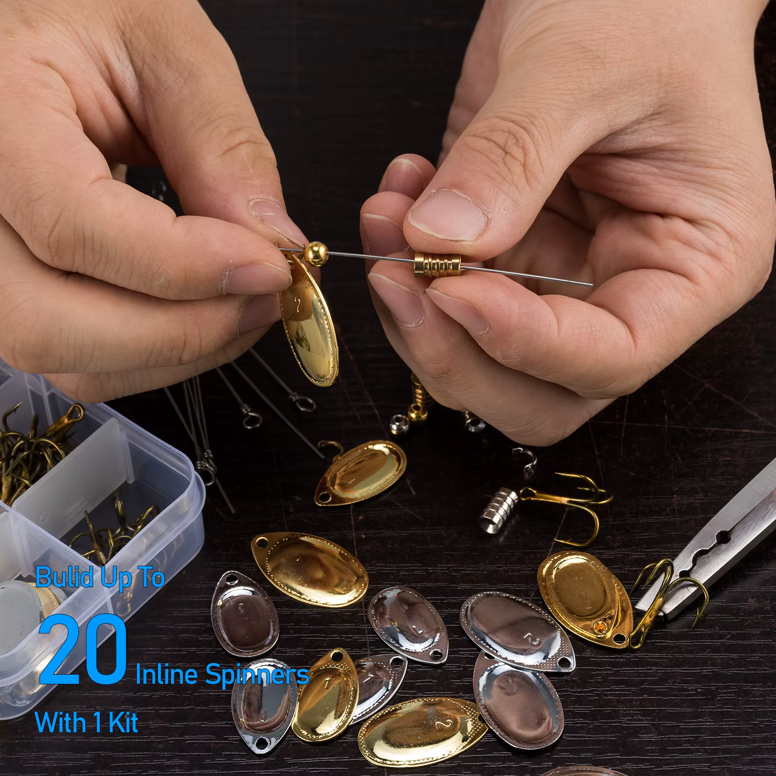 Kit DIY Señuelos Pesca – Cuchillas Giratorias, Spinners y Wobblers - imagen 2