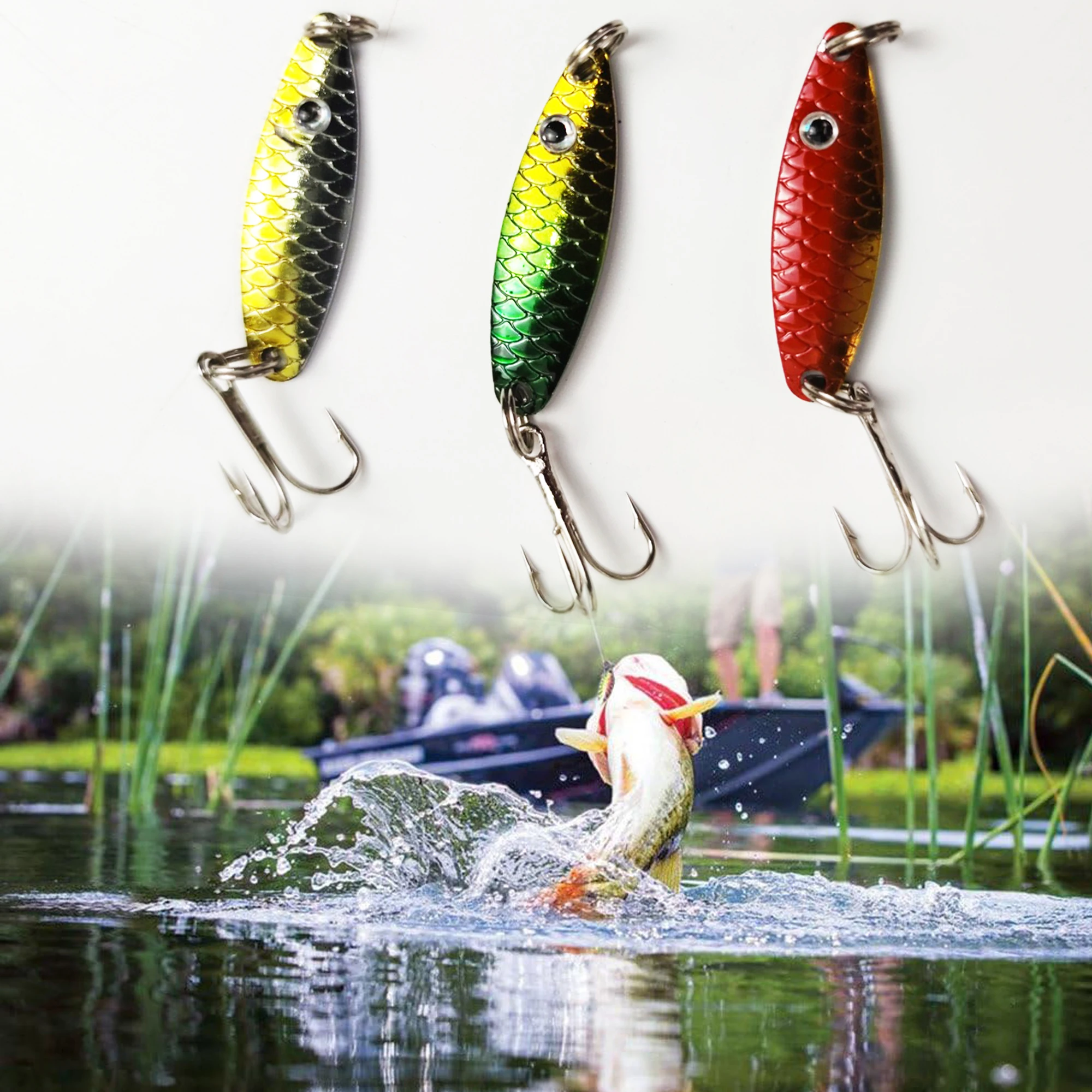 FREE FISHER señuelos tipo cuchara y spinnerbait para lubina - imagen 5