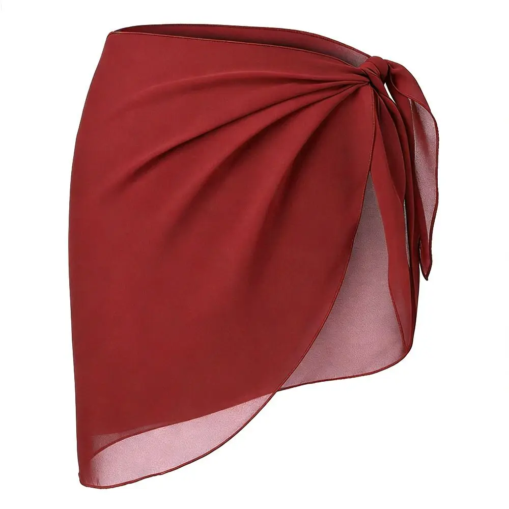 Vestido corto de chifón ligero UPF – Cubre bikini y traje de baño - imagen 4