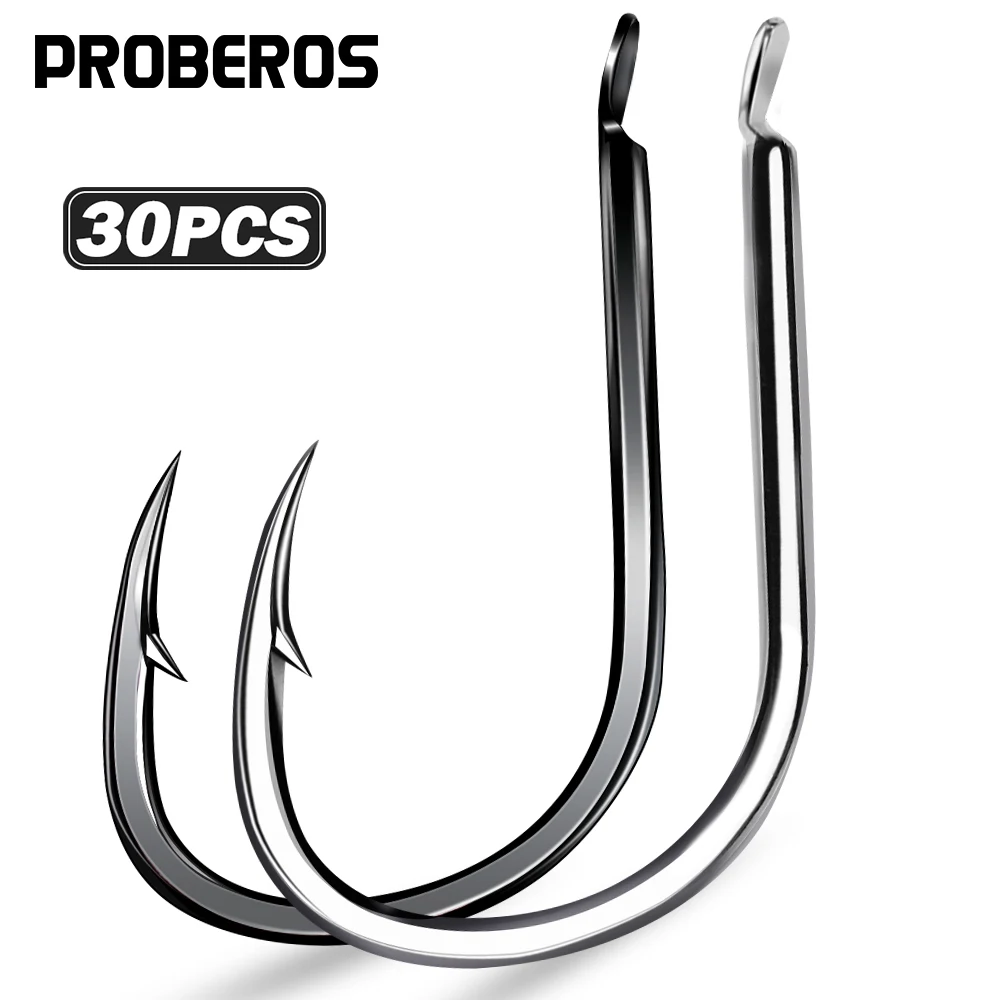 Anzuelos de pesca Proberos de acero carbono con púas para carpa - imagen 3