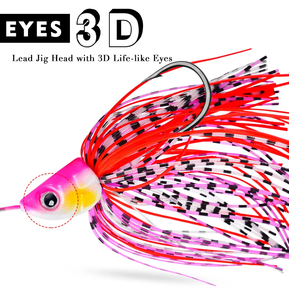 Spinnerbait con cuchilla metálica