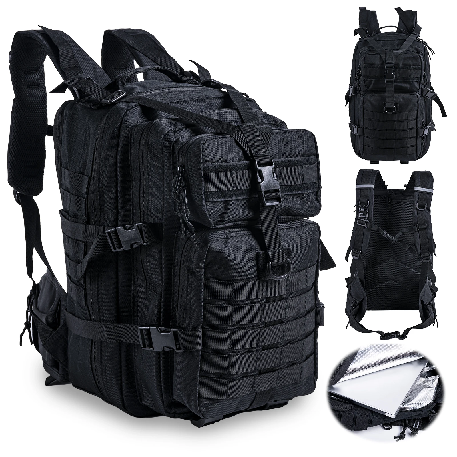 Mochila táctica Goture 45L con diseño tipo militar