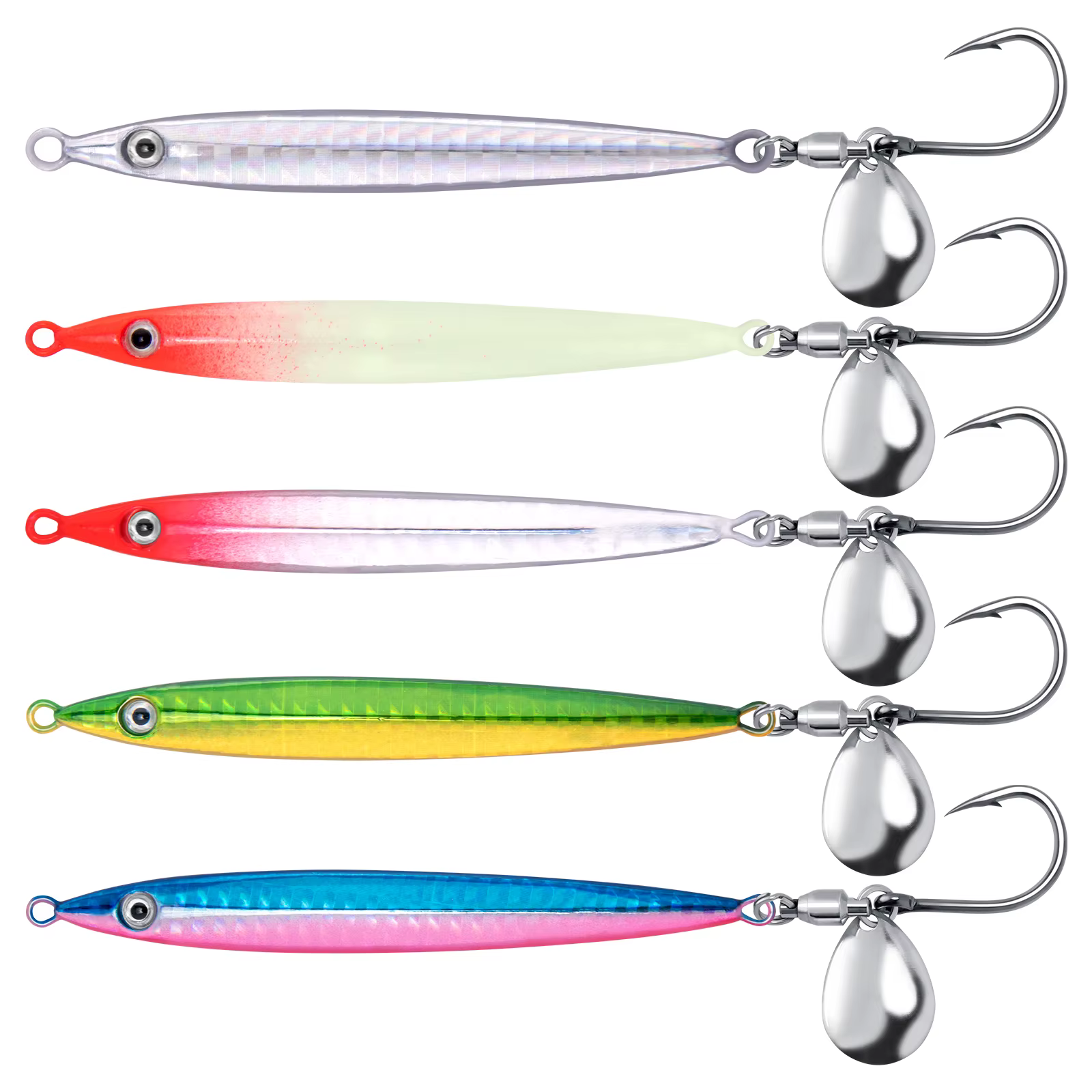 Jig Metálico Shore Casting 10-60g – Spoon agua salada para caballa y trucha marina