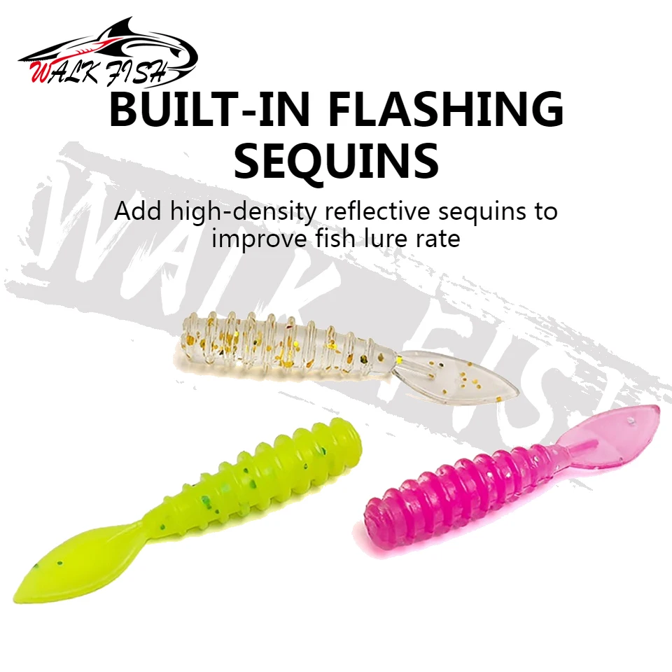 WALK FISH Señuelos de silicona blandos para lubina en roca