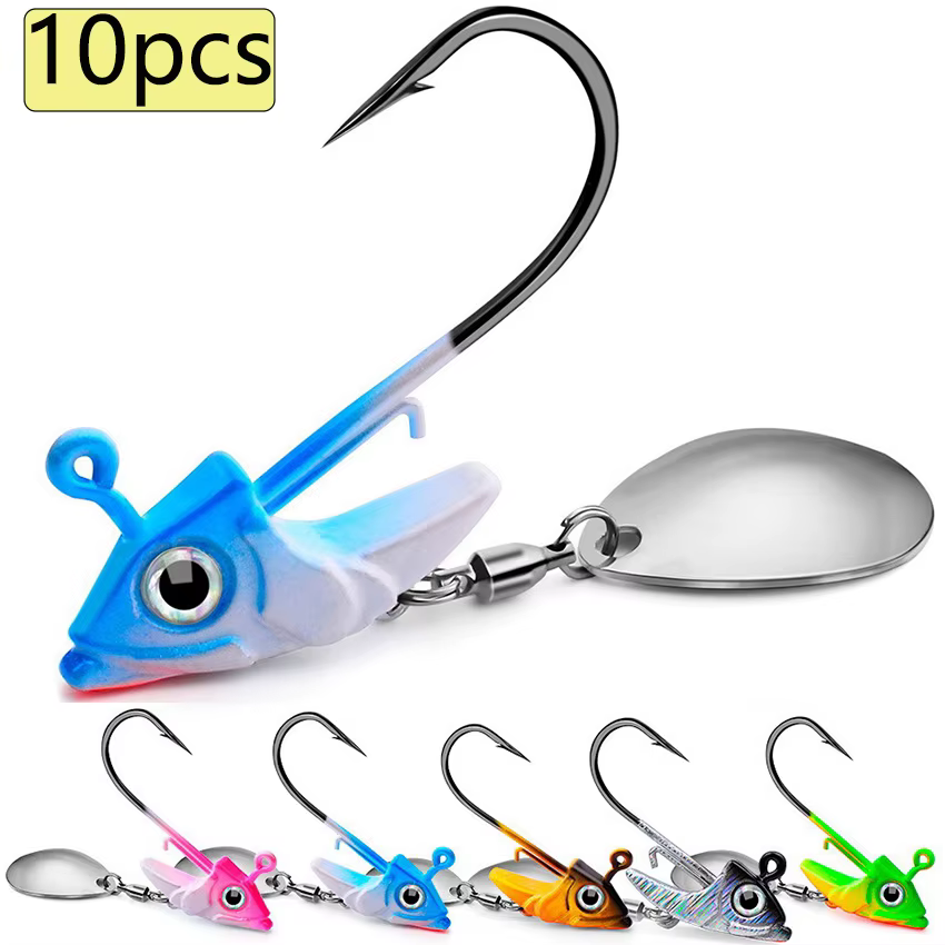 Anzuelos Offset Jigging 9g-15g – Para Vinilo, Lubina y Carpa - imagen 2