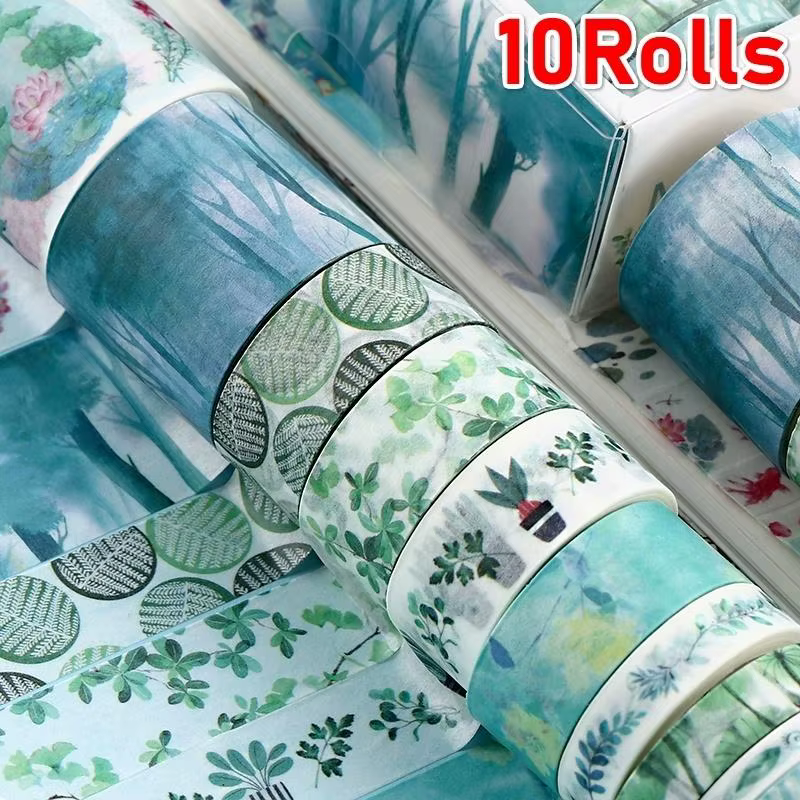 Cintas Decorativas Kawaii Serie Bosque Marino – Papel Japonés para Scrapbooking - imagen 5