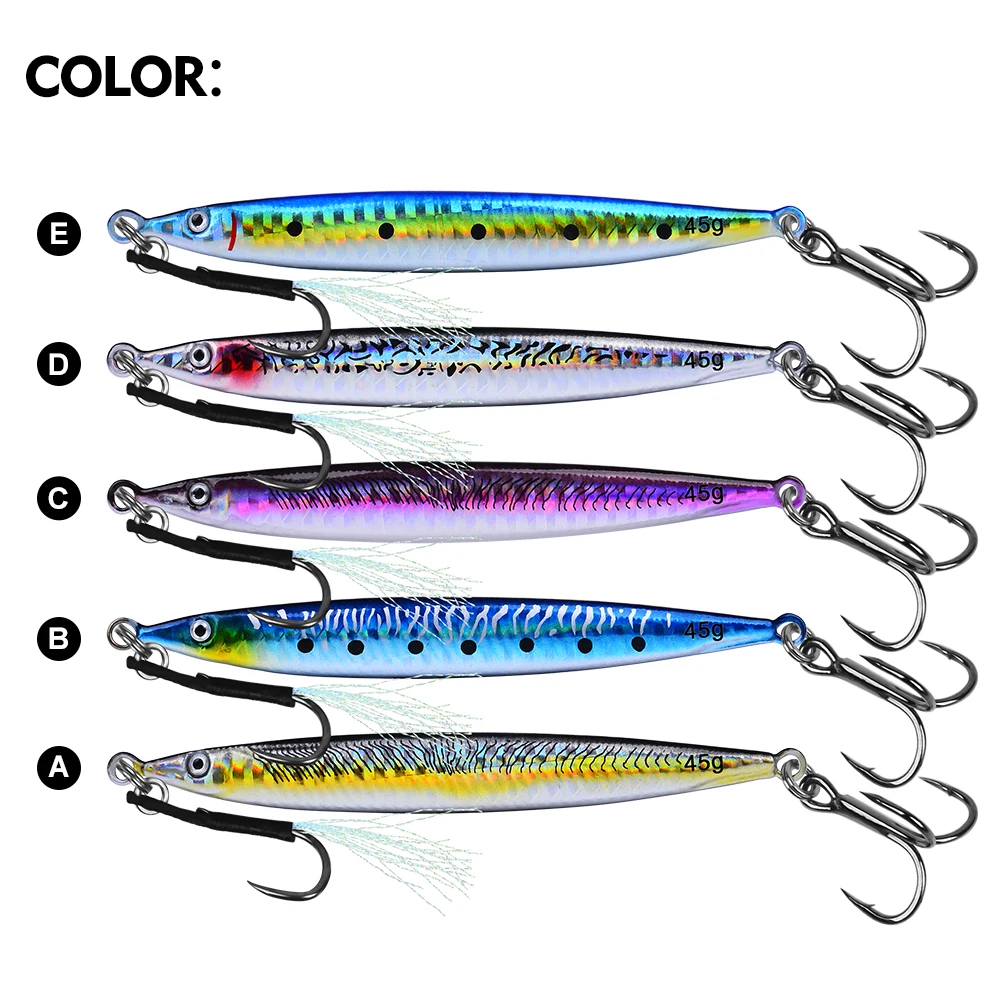 PROBEROS Jig metálico tipo cuchara para lubina – largo alcance - imagen 3