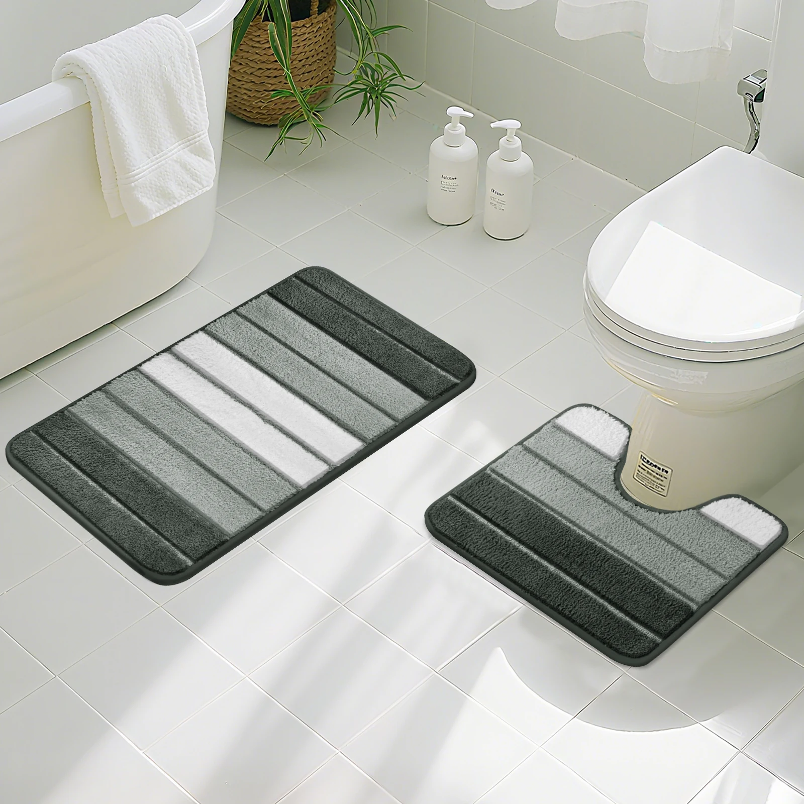 Alfombra de baño microfibra lavable a máquina