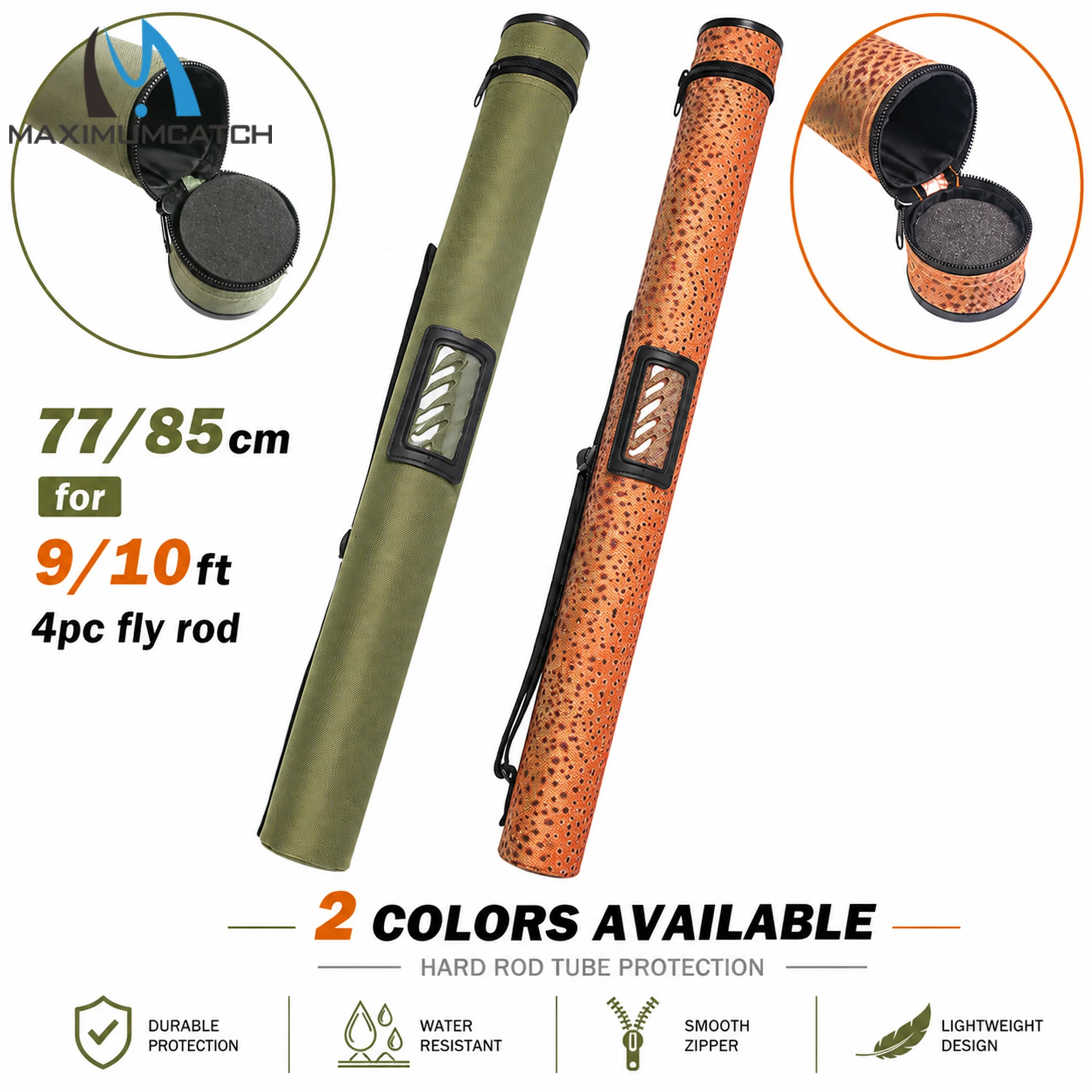 Maxcatch Estuche protector para caña de mosca fibra carbono multicolor - imagen 5