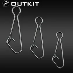OUTKIT QL Mosquetón giratorio de acero inoxidable para señuelos