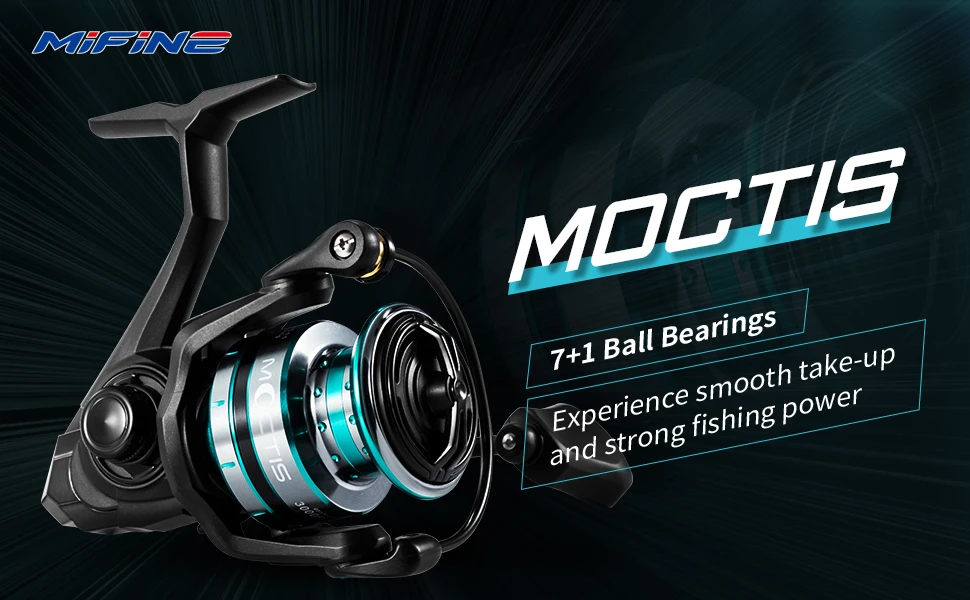 Carrete de pesca MIFINE MOCTIS con enfoque ultraligero