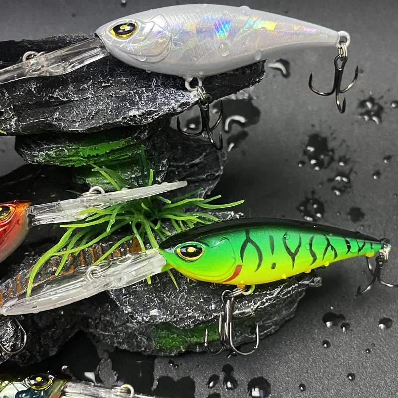 Señuelo artificial flotante Minnow en uso