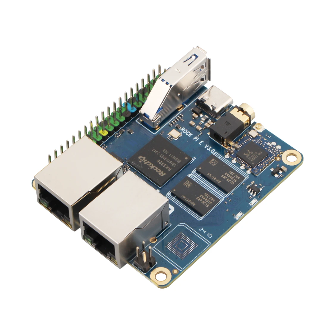 Radxa ROCK Pi E RK3328 – Placa de desarrollo con doble Gigabit y WiFi - imagen 2