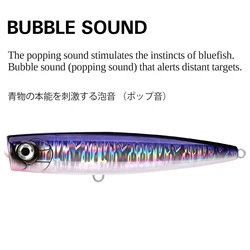 Popper Tsurinoya 160F – Señuelo de superficie para GT en agua salada