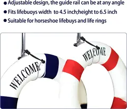 Soporte anillo salvavidas acero inoxidable compatible Rial 7/8~1