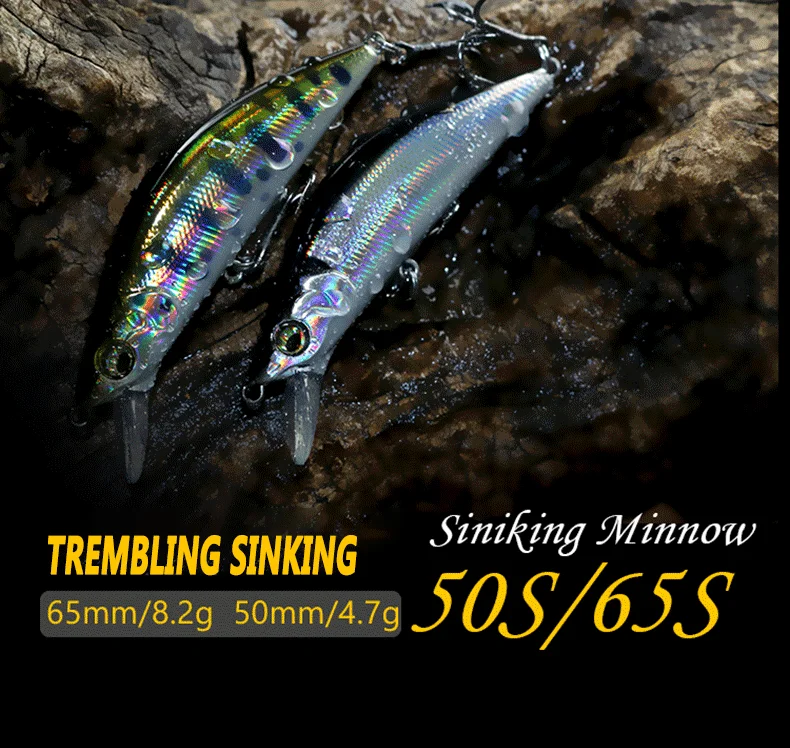 Wobbler tipo pececillo para pesca en agua dulce