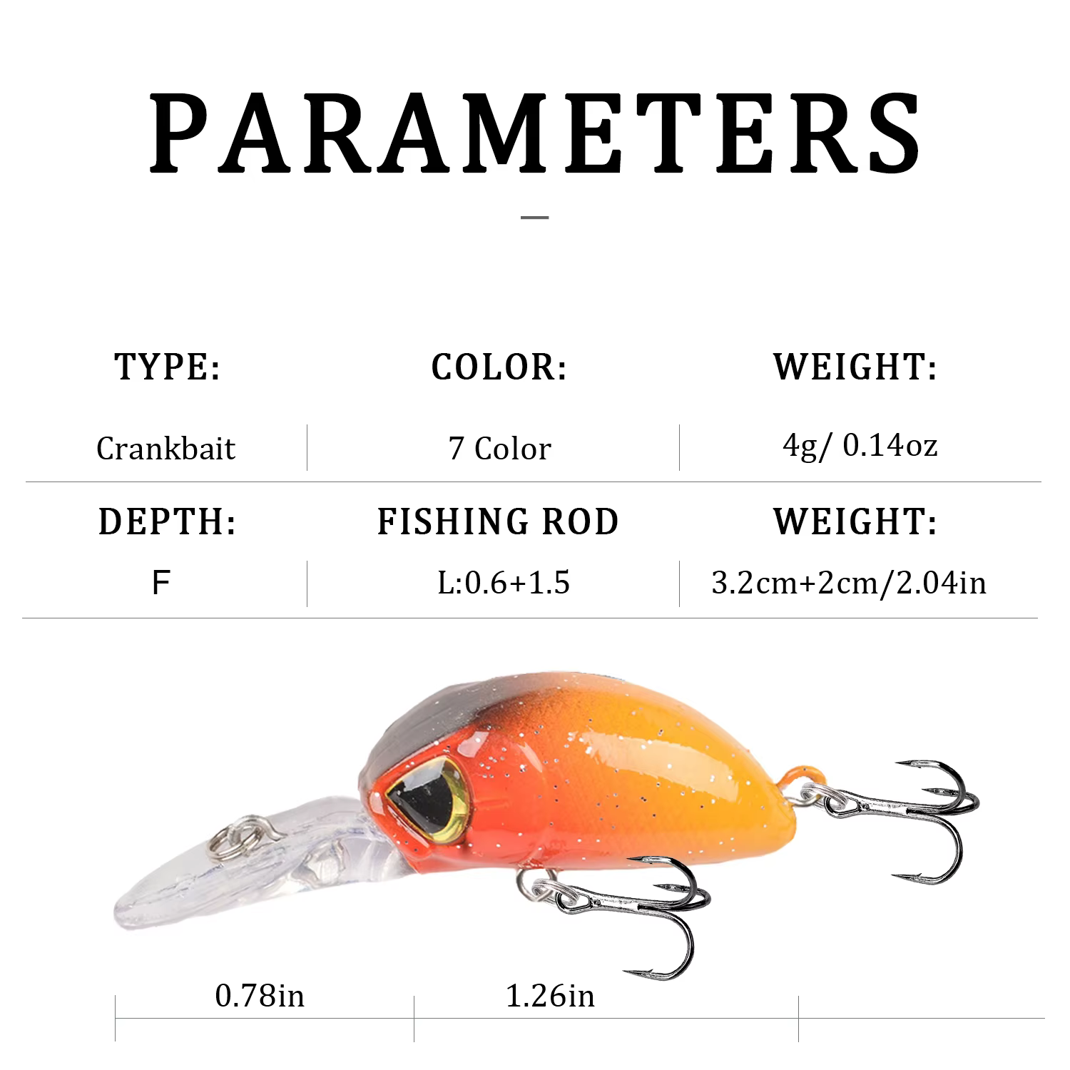 Señuelo Minnow flotante Japan Hot 5.5 cm para lubina y lucio - imagen 5
