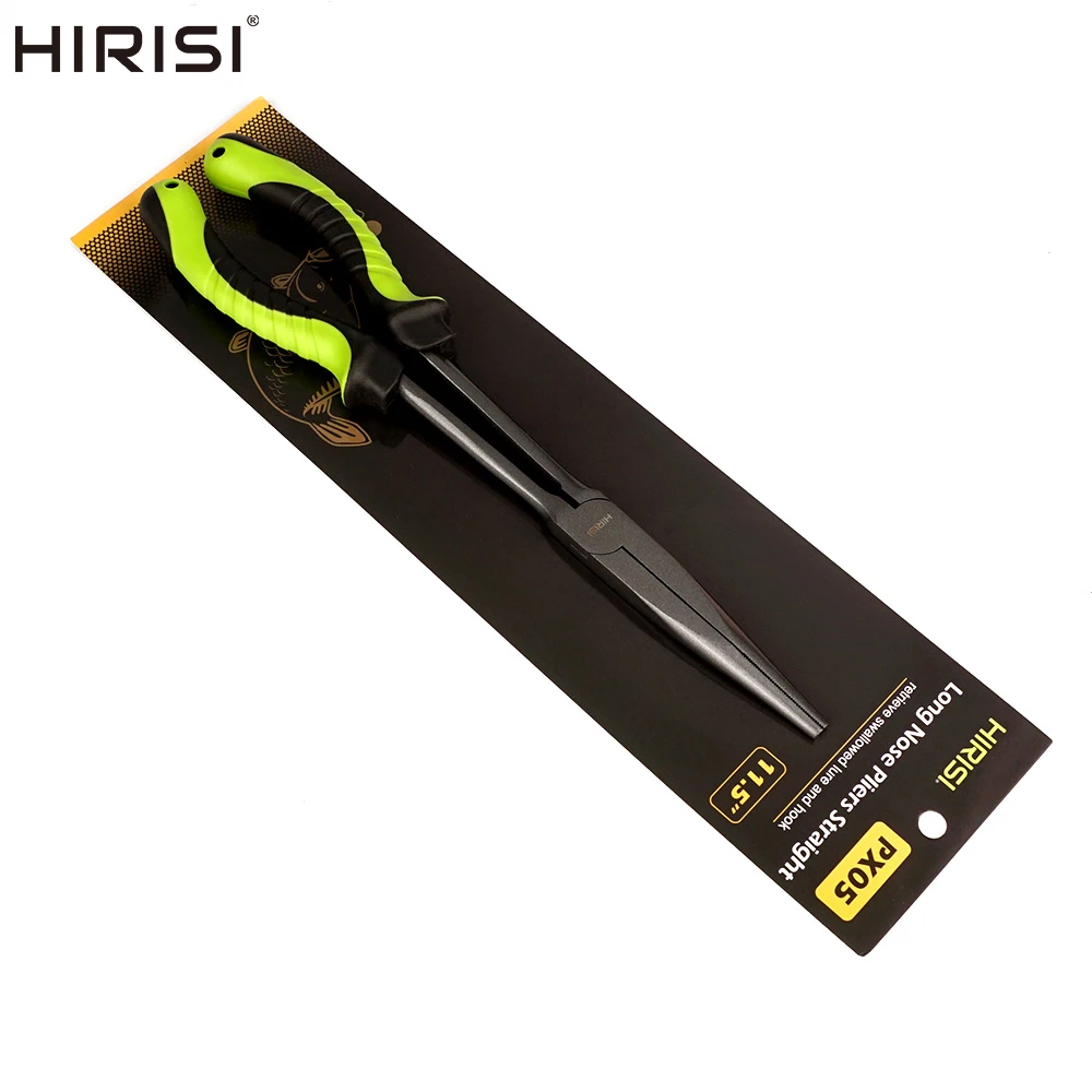 Alicates de pesca nariz larga Hirisi PX05 acero al carbono agua salada