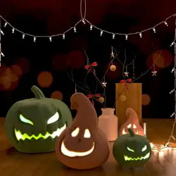 Molde de calavera y calabaza Halloween de silicona para resina epoxi