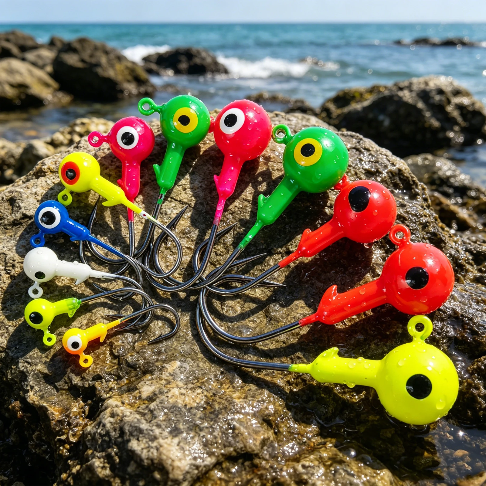FREE FISHER señuelos jig head con plomo para lubina y agua salada - imagen 4