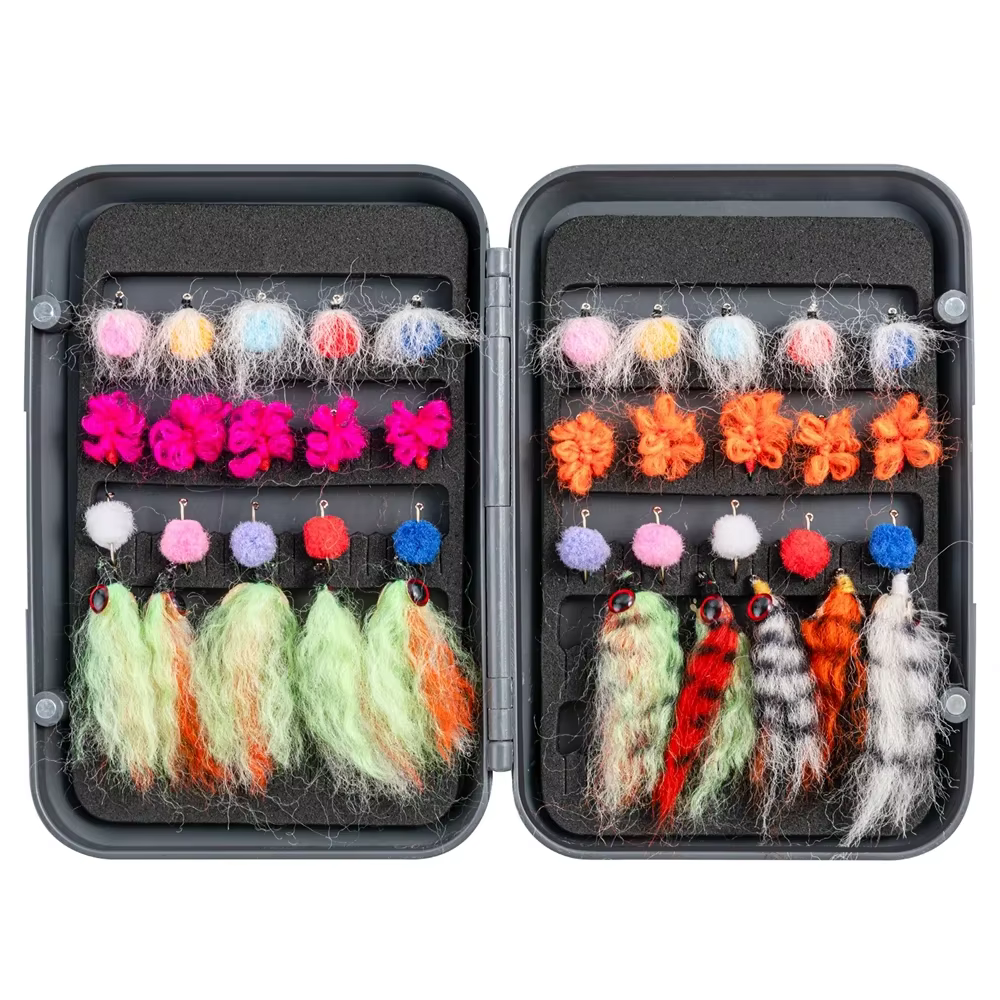 Goture Kit de señuelo para pesca con mosca - anzuelo de manivela - imagen 2