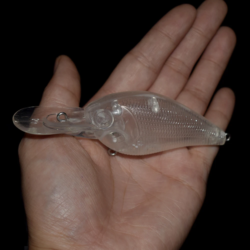 Cuerpo de crankbait blanco, sin pintura