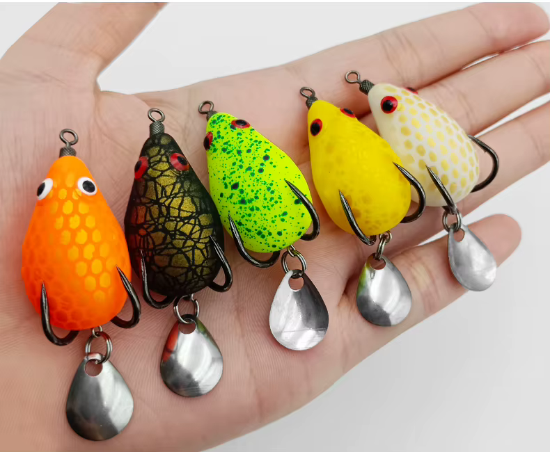 Pack de 5 piezas de señuelos rana