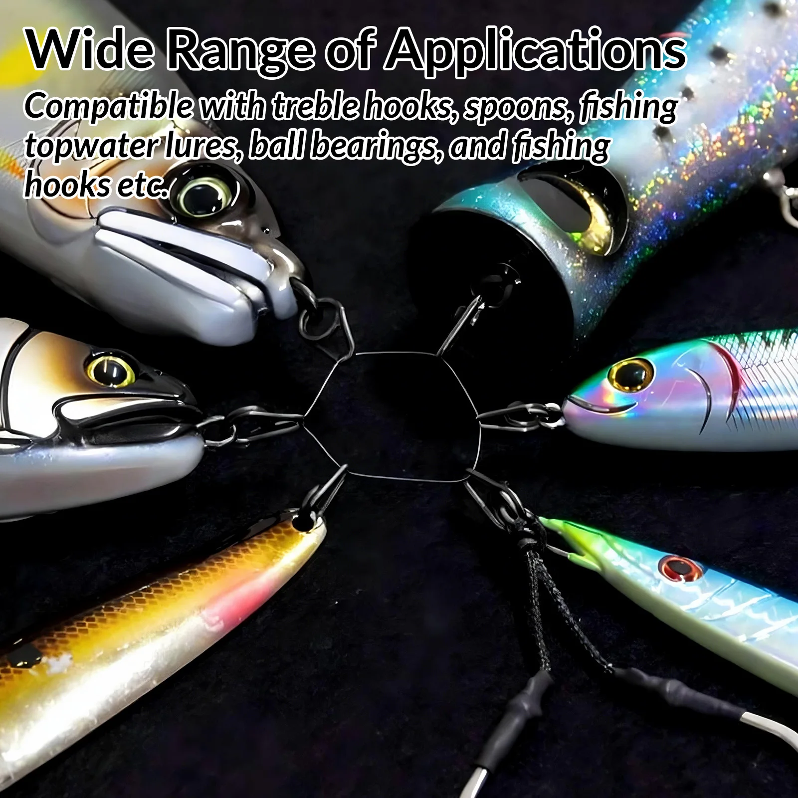 Pack completo de 50 conectores de pesca FishTrip