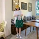 Bolso bandolera de lona con estampado floral minimalista - imagen 3