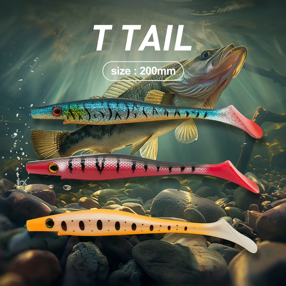 ESFISHING Hog Shad 150mm - Señuelo blando Swimbait silicona para pesca