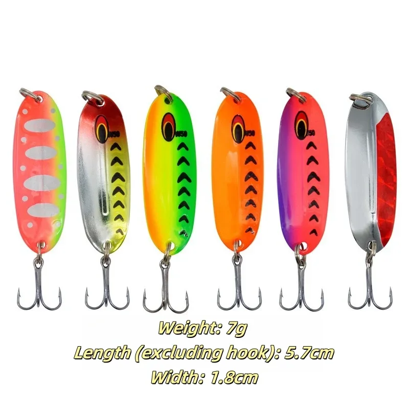 Señuelo de pesca MUKUN FISH 7g Metal Jigging Spinner vista frontal