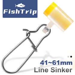 Plomo Slider FishTrip con anilla giratoria para curricán