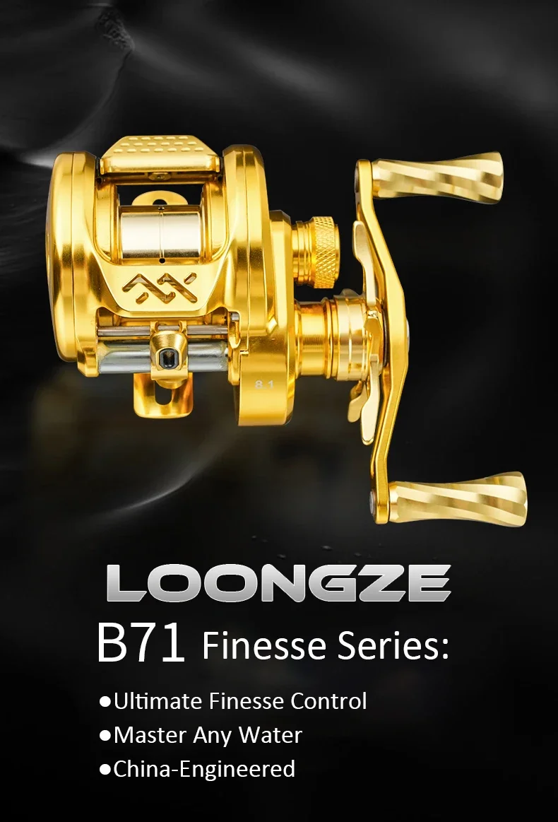 Vista del carrete Loongze Airlite B71MBS BFS