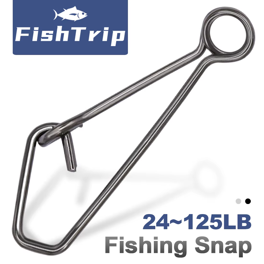 FishTrip conector de clip presión acero inoxidable pesca