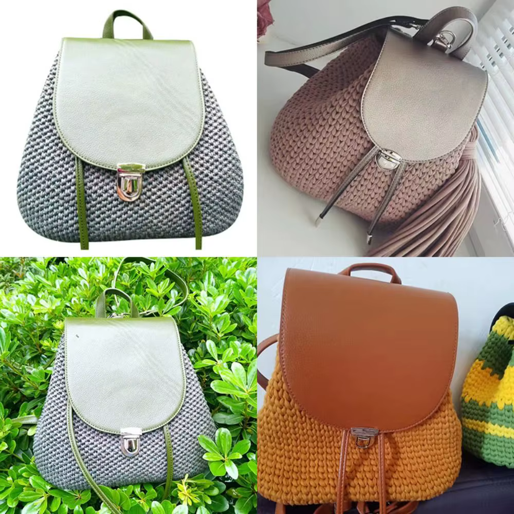 Variedad de colores disponibles en accesorios de cuero PU para bolsos
