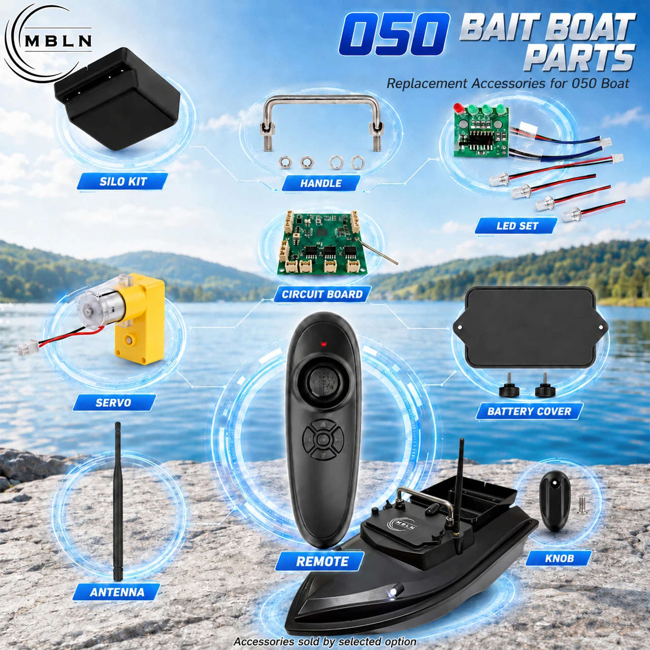 V050 Hélice con luz LED Visboot – conjunto original - imagen 3