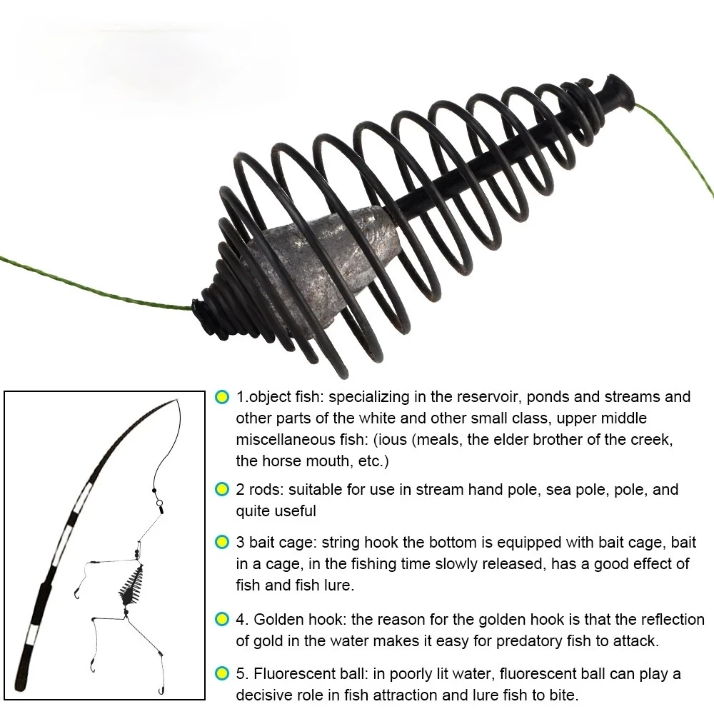 Kit completo de pesca al aire libre con diferentes pesos