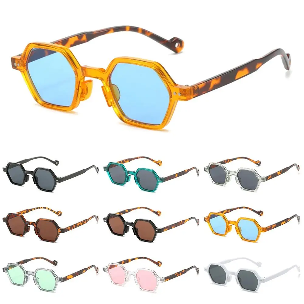 Gafas de sol poligonales cuadradas UV400 vintage con lentes oceánicas - imagen 2
