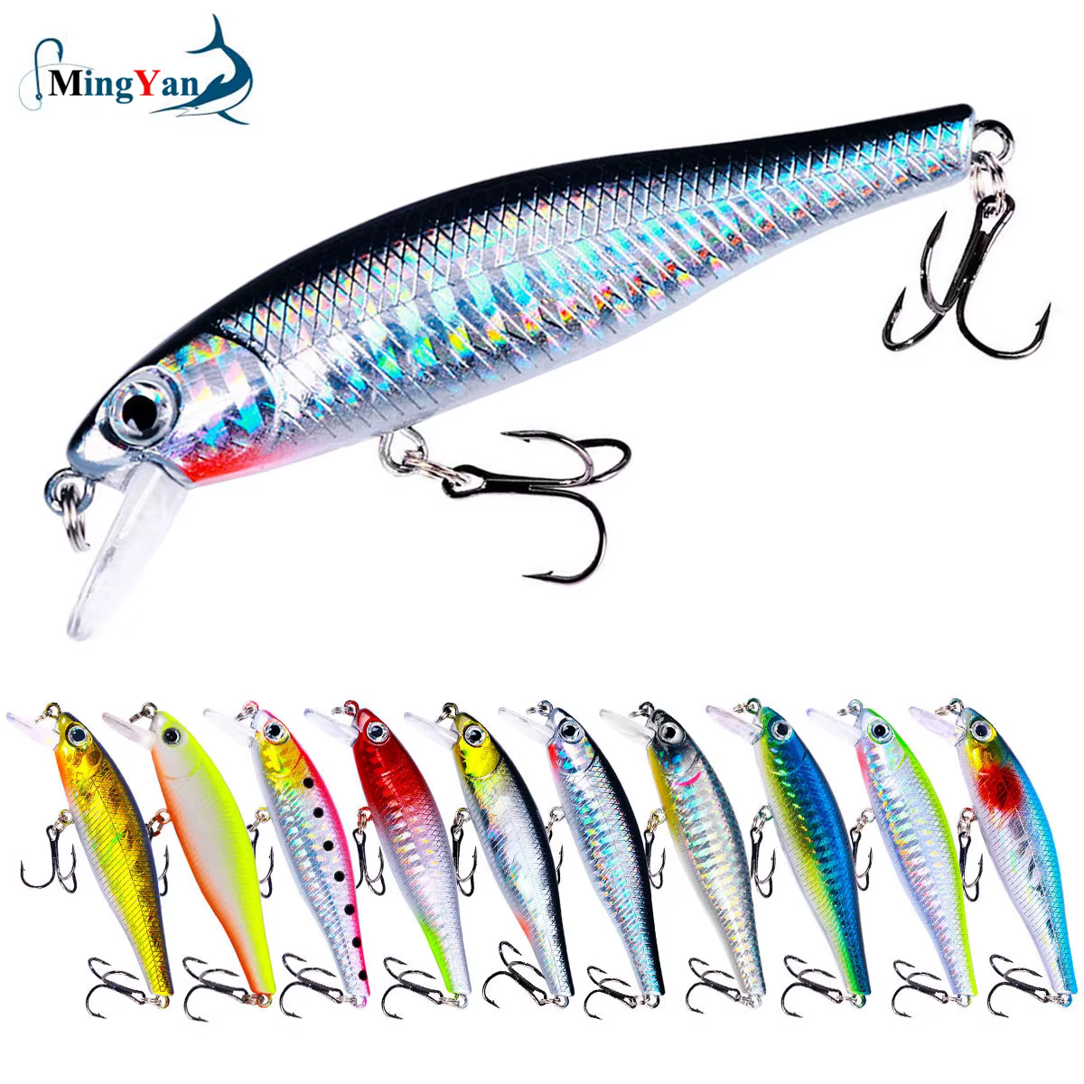 Crankbait Lubina Flotante 3D – Eficaz para Pesca de Agua Dulce - imagen 3