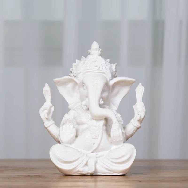 Buda Ganesha Estatua elefante arenisca - Escultura hecha a mano