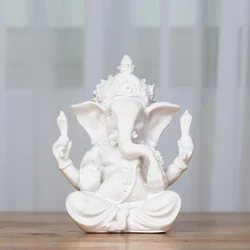 Buda Ganesha Estatua elefante arenisca - Escultura hecha a mano