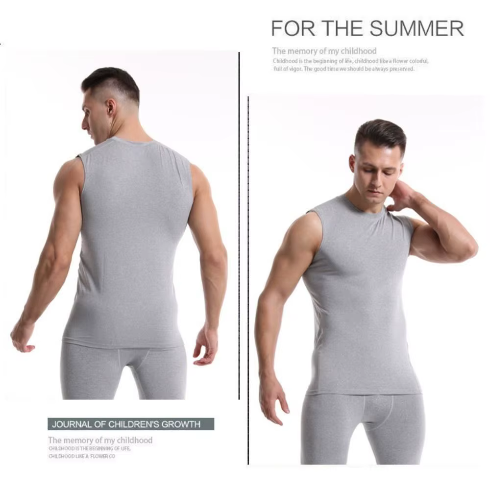 Chaleco Reductor de Vientre para Hombre – Compresión sin Mangas de Spandex - imagen 4