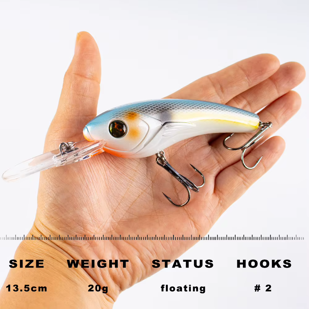 Crankbait CCLTBA flotante para pesca de lucios a profundidad - imagen 5