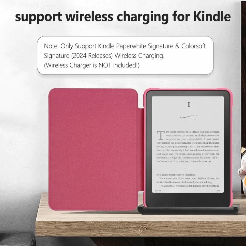 Funda Kindle Paperwhite auto encendido/apagado magnética purpurina - imagen 5
