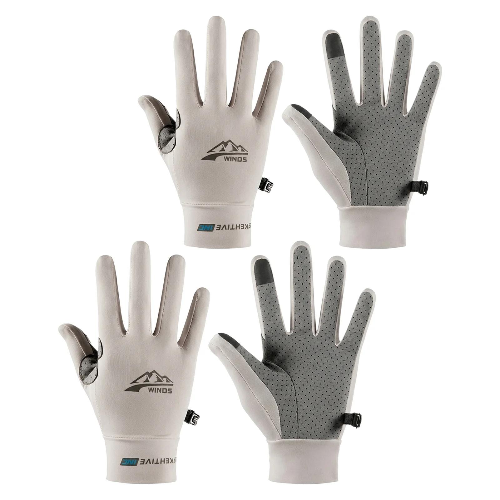 Guantes en uso para ciclismo
