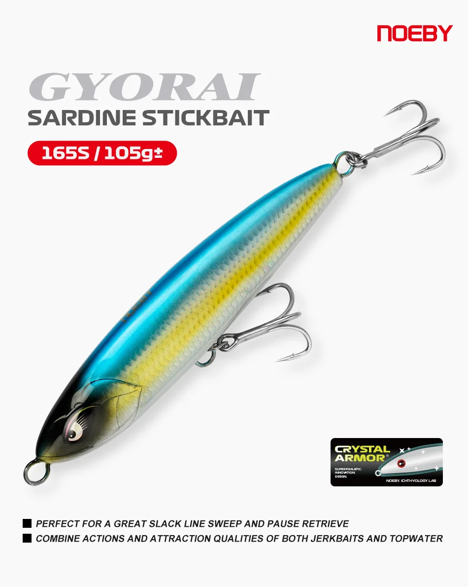 Señuelo Noeby Stickbait vista lateral