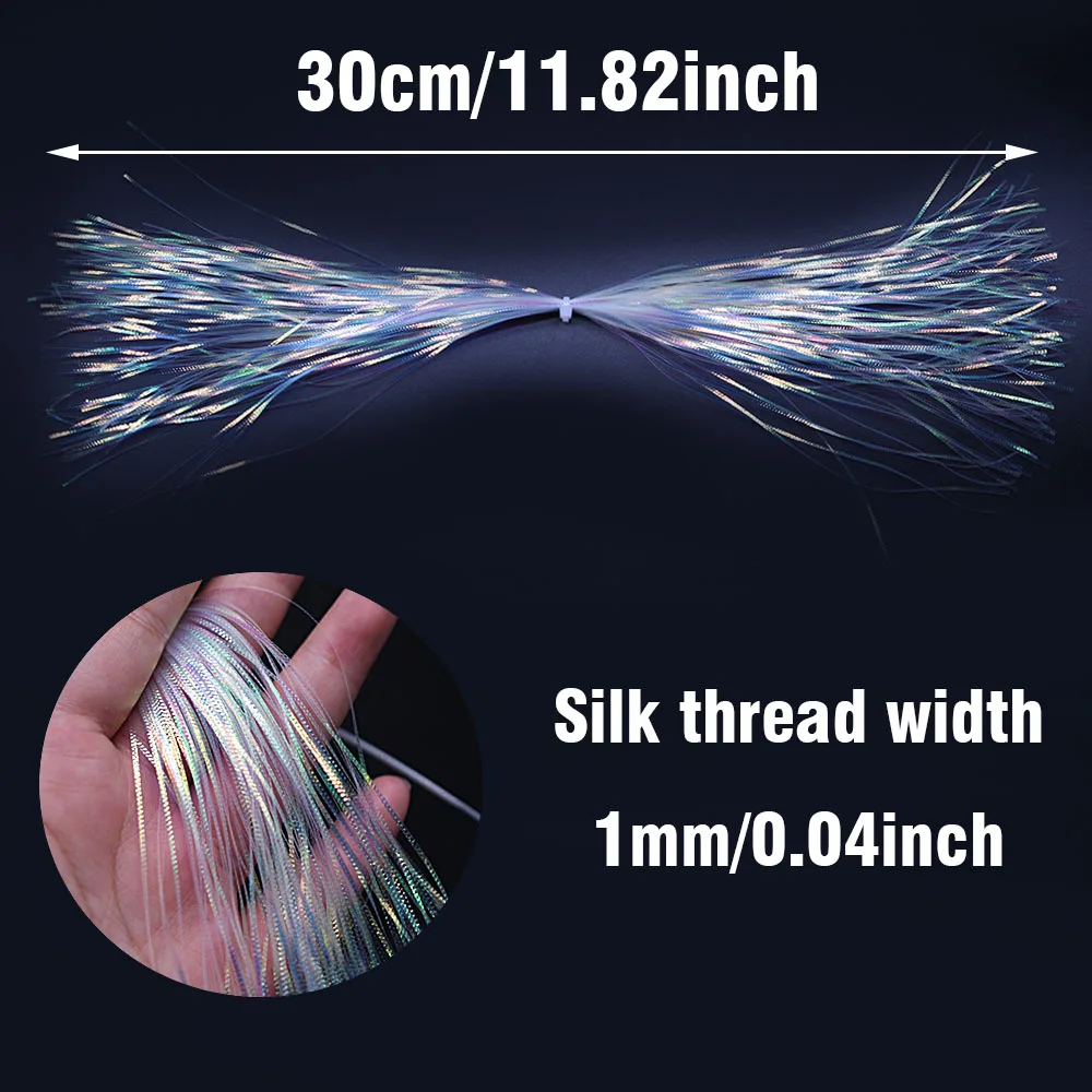 Mosca artificial MNFT Serpentina de atado – Escama brillante 1mm - imagen 5