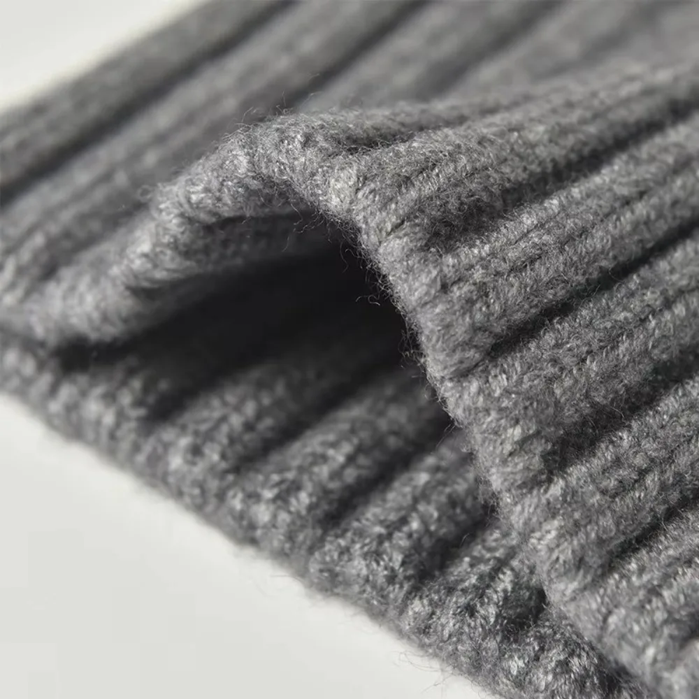 Diadema térmica unisex de punto ancho suave transpirable elástica - imagen 3