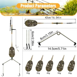 YOTO Hair Rig Pre-Tied para carpa camuflado con Leadcore resistente