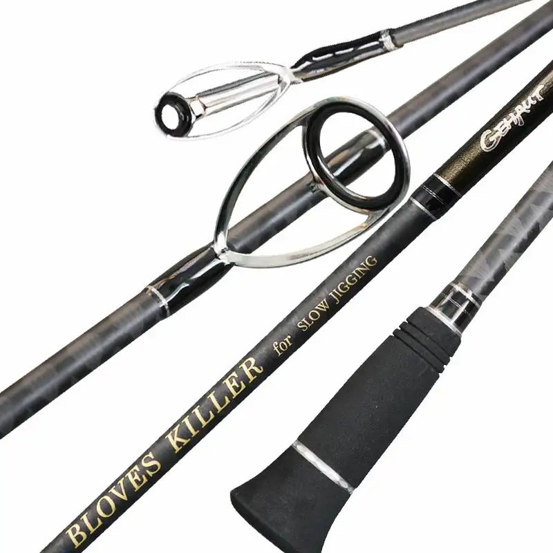 Caña de pescar jigging lento ZZ233 Fuji carbono alta resistencia
